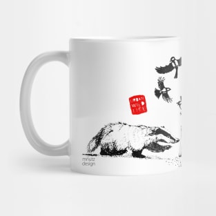 Urban Wildlife - badger Mug